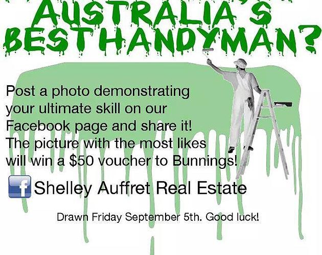 How Handy is your Man!!!! We at Shelley Auffret Real Estate would love for you to show us