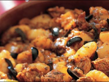 Gnocchi with Pork and Peppers